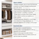 Ver imagem 7 de Closet Casal sem Portas 8 Gavetas Paris Duo Premium Yescasa Branco