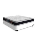 Ver imagem 1 de Cama Box Casal + Colchão De Espuma D45 Castor Black White Double Face 138x188x62cm