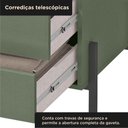 Ver imagem 6 de Cômoda de Cabeceira 3 Gavetas com Pintura UV e Pés em Metal 49x62x38cm Jade