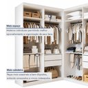 Ver imagem 5 de Closet Casal sem Portas 4 Gavetas Júlia Duo Yescasa Branco