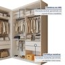 Closet Casal sem Portas 4 Gavetas Júlia Duo  - 3