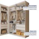 Ver imagem 4 de Closet Casal sem Portas 4 Gavetas Júlia Duo