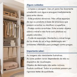 Closet Casal sem Portas 4 Gavetas Júlia Duo  - 10