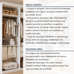 Closet Casal sem Portas 4 Gavetas Júlia Duo Yescasa Branco - 10 Closet Casal sem Portas 4 Gavetas Júlia Duo Yescasa Branco - 10
