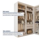 Ver imagem 5 de Closet Casal sem Portas 4 Gavetas Júlia Duo