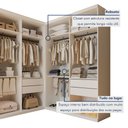 Ver imagem 6 de Closet Casal sem Portas 4 Gavetas Júlia Duo