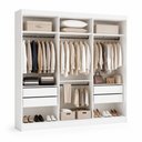 Ver imagem 3 de Closet Casal sem Portas 4 Gavetas Paris Yescasa Branco