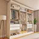 Ver imagem 1 de Closet Casal sem Portas 4 Gavetas Paris 