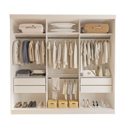 Closet Casal sem Portas 4 Gavetas Paris  - 8
