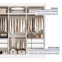 Ver imagem 6 de Closet Casal sem Portas 4 Gavetas Paris Yescasa Branco