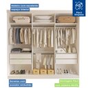 Ver imagem 3 de Closet Casal sem Portas 4 Gavetas Paris 