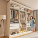 Ver imagem 6 de Closet Casal sem Portas 4 Gavetas Paris 