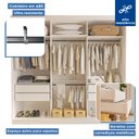 Ver imagem 2 de Closet Casal sem Portas 4 Gavetas Paris 