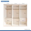 Ver imagem 5 de Closet Casal sem Portas 4 Gavetas Paris 