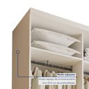 Ver imagem 2 de Closet Solteiro sem Portas 2 Gavetas Júlia