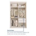 Ver imagem 7 de Closet Solteiro sem Portas 2 Gavetas Júlia