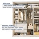 Ver imagem 7 de Módulo Closet Casal sem Portas 6 Gavetas Itália Yescasa