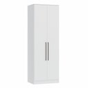 Ver imagem 2 de Guarda Roupa Modulado 2 Portas 2 Gavetas Requinte 100% MDF Branco/Line