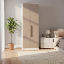 Ver imagem 1 de Guarda Roupa Modulado 2 Portas 2 Gavetas Requinte 100% MDF Branco/Line/Duna