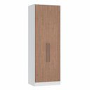 Ver imagem 2 de Guarda Roupa Modulado 2 Portas 2 Gavetas Requinte 100% MDF Branco/Line/Macadâmia