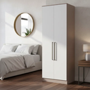 Ver imagem 1 de Guarda Roupa Modulado 2 Portas 2 Gavetas Requinte 100% MDF Cinza/Duna Line/Branco