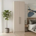 Ver imagem 1 de Guarda Roupa Modulado 2 Portas 2 Gavetas Requinte 100% MDF Cinza/Duna Line
