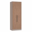 Ver imagem 2 de Guarda Roupa Modulado 2 Portas 2 Gavetas Requinte 100% MDF Cinza/Duna Line/Macadâmia