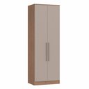 Ver imagem 2 de Guarda Roupa Modulado 2 Portas 2 Gavetas Requinte 100% MDF Marrom/Macadâmia/Duna Line