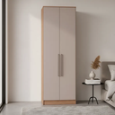 Ver imagem 1 de Guarda Roupa Modulado 2 Portas 2 Gavetas Requinte 100% MDF Marrom/Macadâmia/Duna Line