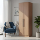 Ver imagem 1 de Guarda Roupa Modulado 2 Portas 2 Gavetas Requinte 100% MDF Marrom/Macadâmia