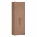 Ver imagem 2 de Guarda Roupa Modulado 2 Portas 2 Gavetas Requinte 100% MDF Marrom/Macadâmia