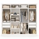 Ver imagem 2 de Closet Casal sem Portas 4 Gavetas Florença Yescasa Branco