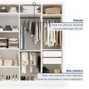 Ver imagem 7 de Closet Casal sem Portas 4 Gavetas Florença Yescasa Branco