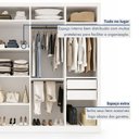 Ver mais imagens de Closet Casal sem Portas 4 Gavetas Florença Yescasa Branco
