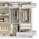Ver imagem 6 de Closet Casal sem Portas 4 Gavetas Florença 