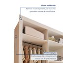 Ver imagem 2 de Closet Casal sem Portas 4 Gavetas Florença 