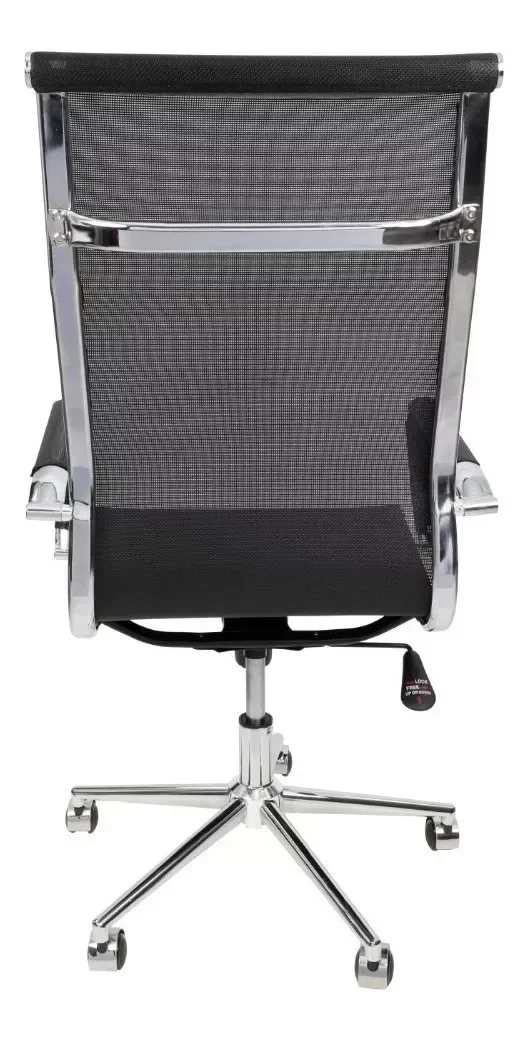 Ver imagem 6 de Cadeira Presidente Giratória Esteirinha Charles Eames - Preta Mesh