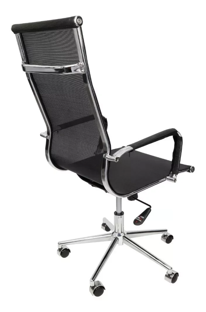 Ver imagem 5 de Cadeira Presidente Giratória Esteirinha Charles Eames - Preta Mesh