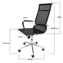 Ver imagem 7 de Cadeira Presidente Giratória Esteirinha Charles Eames - Preta Mesh