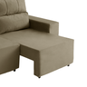 Sofá Molly 3 Lugares (L: 230cm) Retrátil e Reclinável Suede Liso Caramelo - 6