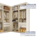 Ver imagem 5 de Conjunto Closet Casal sem Portas 2 Módulos 6 Gavetas França Yescasa