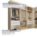 Ver imagem 6 de Conjunto Closet Casal sem Portas 2 Módulos 6 Gavetas França Yescasa