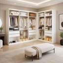 Ver imagem 1 de Conjunto Closet Casal sem Portas 2 Módulos 6 Gavetas França Yescasa Branco