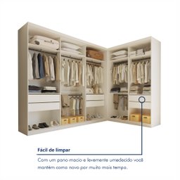 Conjunto Closet Casal sem Portas 2 Módulos 6 Gavetas França  - 6