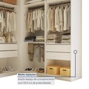 Ver imagem 4 de Conjunto Closet Casal sem Portas 2 Módulos 6 Gavetas França Yescasa