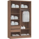 Ver imagem 4 de Guarda Roupa Modulado 2 Portas de Correr 2 Gavetas Requinte 100% MDF Marrom/Macadâmia