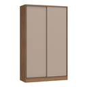 Ver imagem 2 de Guarda Roupa Modulado 2 Portas de Correr 2 Gavetas Requinte 100% MDF Marrom/Macadâmia/Duna Line