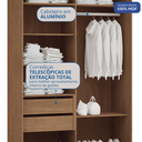 Ver mais imagens de Guarda Roupa Modulado 2 Portas de Correr 2 Gavetas Requinte 100% MDF Marrom/Macadâmia/Duna Line