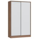Ver imagem 4 de Guarda Roupa Modulado 2 Portas de Correr 2 Gavetas Requinte 100% MDF Marrom/Macadâmia/Branco Line