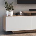 Ver imagem 6 de Rack Bancada para Tv 50 Pol 2 Portas B91 Montana Branco Novam